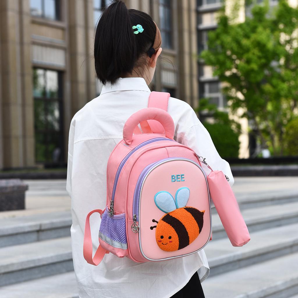 Kindergarten Anti-lost Schoolbag Children's Bag Men and Women Cute Young Children Lightweight Burden Reduction Breathable Backpack Backpack
