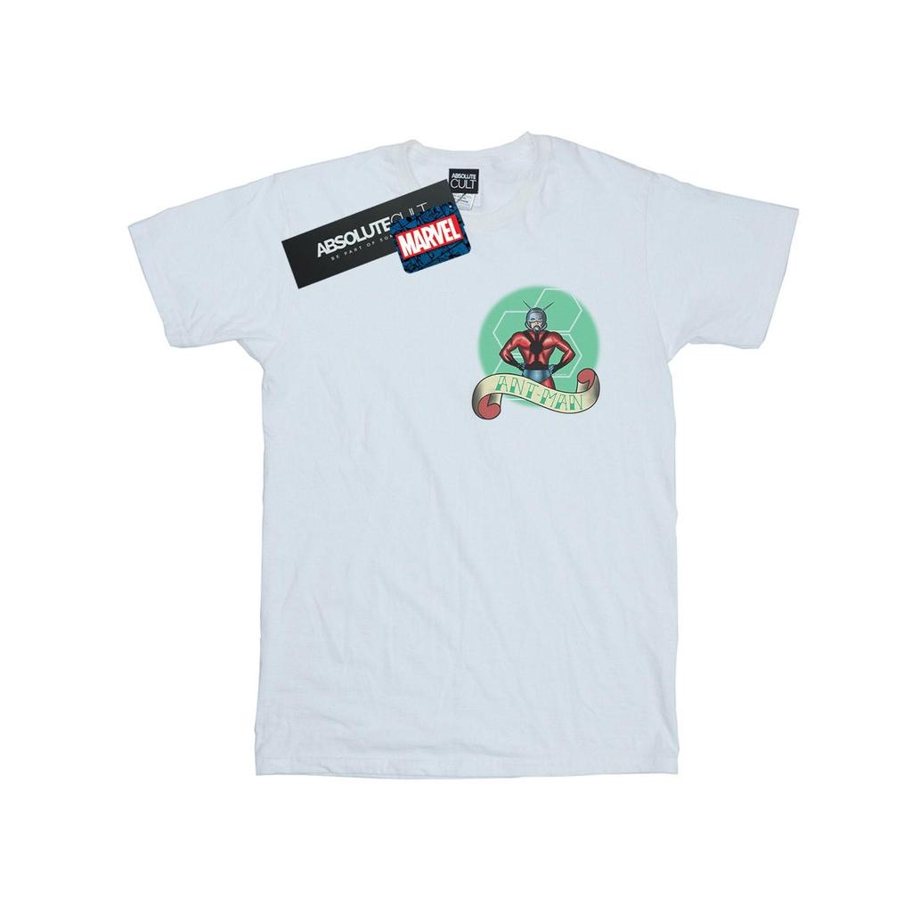 Marvel Mens Ant-Man Tattoo Breast Print T-Shirt