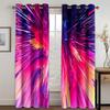 Dynamic 3D Emission Light Fireworks ColorfulWindow Curtains Kids Bedroom Living Room Hall Treatments Kitchen Decor Drapes Blinds