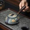 Чайник из фиолетовой глины Жуи, боковой, китайский бытовой фильтр-пот, керамический чайный набор для кунг-фу, ретро-рельефный чайник с пузырьками