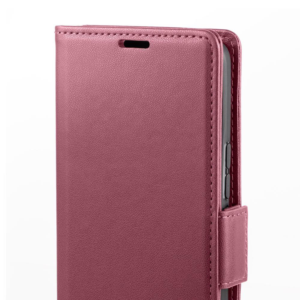 Realme C67 4G Case, ERBORD Glossy Litchi, Wallet Flip Cover, Red