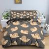 Cartoon Snail Duvet Cover King Queen Size Colorful Animals Bedding Set for Kids Teens Adults Wild Reptile Polyester Quilt Cover