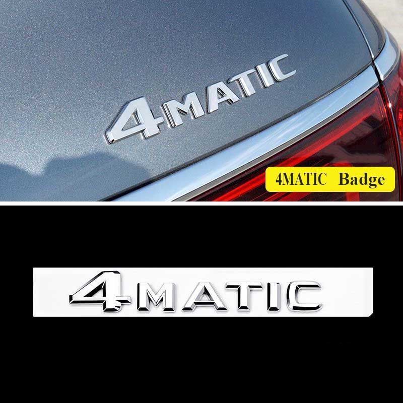 ABS 3D Chrome Letters For Car Emblem Logo Stickers Mercedes Benz GLS 63 AMG 400 450 500 550 580 X167 X166 Accessories QT1