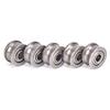 10Pcs U624Zz U Groove Ball Bearing Guide Pulley For Rail Track Linear 4*13*7Mm