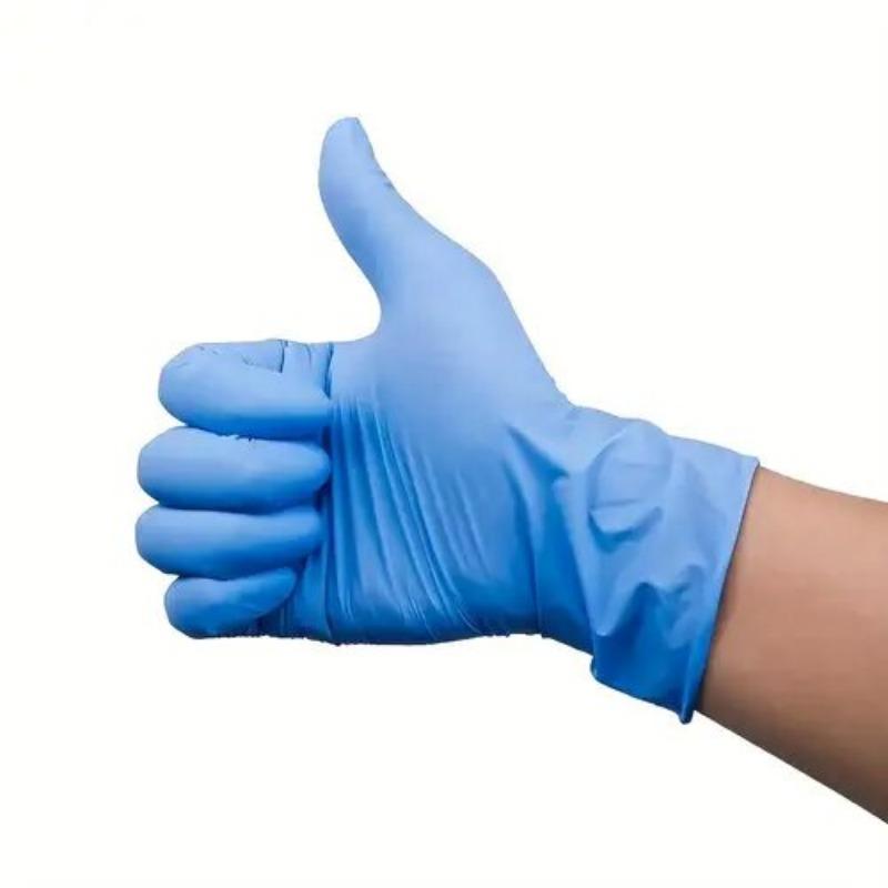 20/50/100PCS Blue Nitrile Gloves Disposable Household Cleaning Gloves for Kitchen Dishwashing Waterproof Latex Free Powder Free