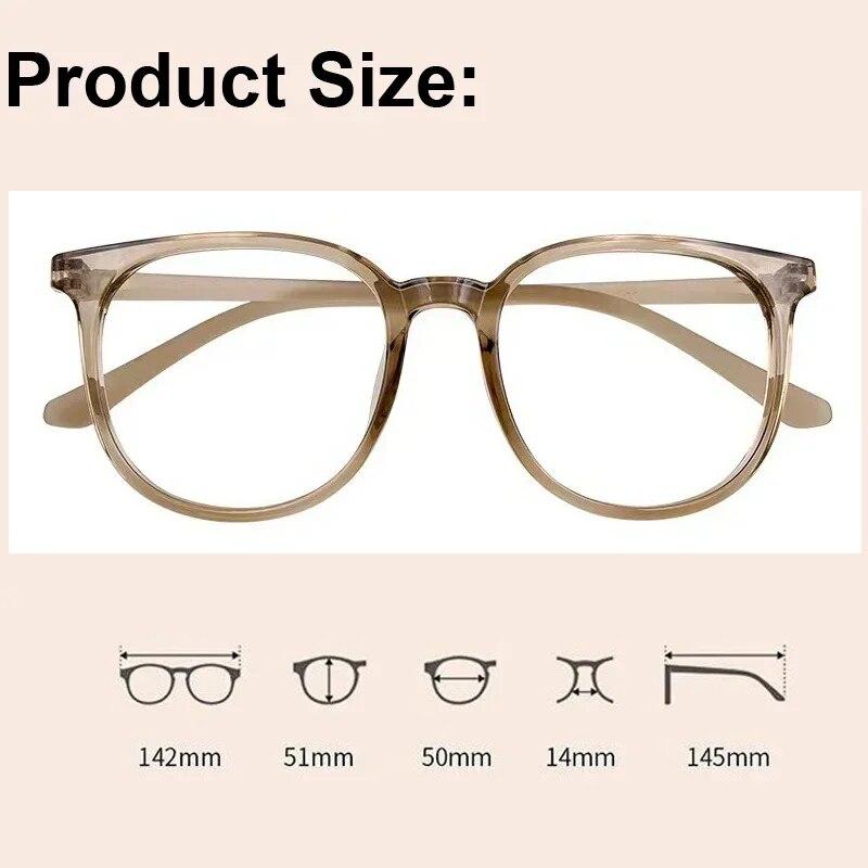 New Fashion Myopia Glasses for Women Men Round Transparent Short Eyeglasses Retro Minus Diopter Eyeglasses Optical Prescription