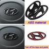 ABS Car Steering Wheel Cover Sticker for Hyundai Emblem IX35 Azera Sonata Mistra Elantra Tucson Lafesta Tiburon Genesis Badge RR66