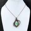 Variscite Gemstone Pendant Copper Wire Wrapped Pendant Variscite Copper Jewelry Stylish Pendant Gift For Mom Handmade Wire Wrapped Jewelry