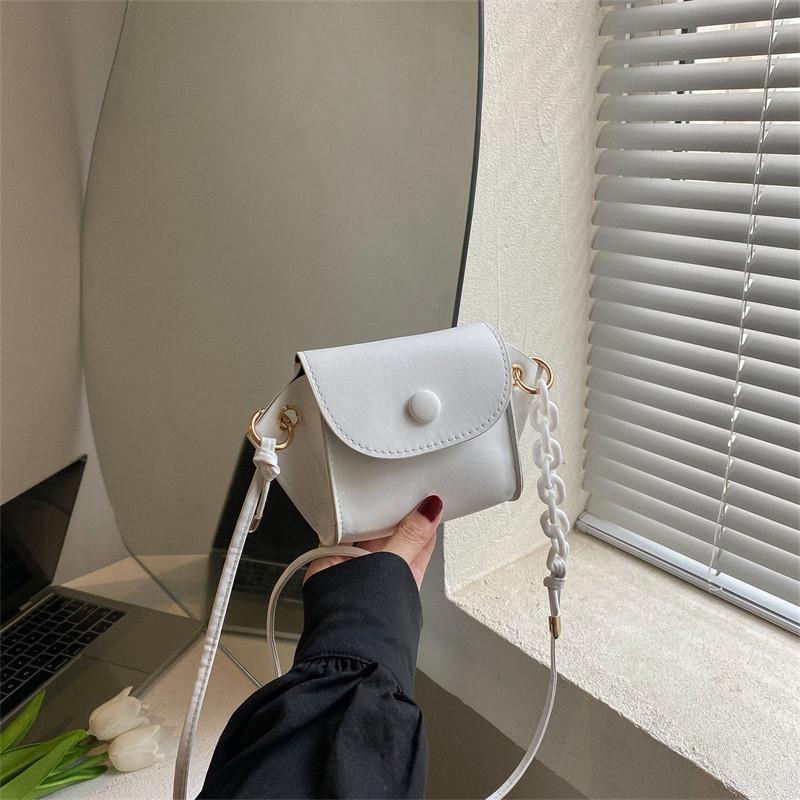 Mini Shoulder Bag Women's 2022 New Fashion Solid Color Simple Crossbody Bag Urban Minimalist Style