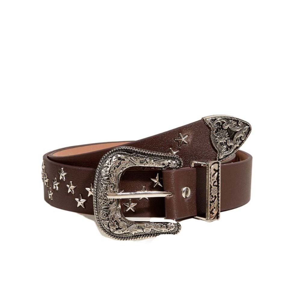 Retro Y2K Wide Belt Punk PU Leather Waistbands Fashion Star Rivet Waist Belt  Summer