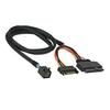 Cablecc U2 NVME PCIe SSD Cable for Mainboard Intel SSD 750 P3600 P3700 Mini SAS HD U.2 SFF-8639 M.2 SFF-8643
