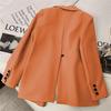 Женский 2025 Весенний Модный Свободный Повседневный Блейзер – Маленький Размер, Длинный Рукав, Универсальный Дизайн