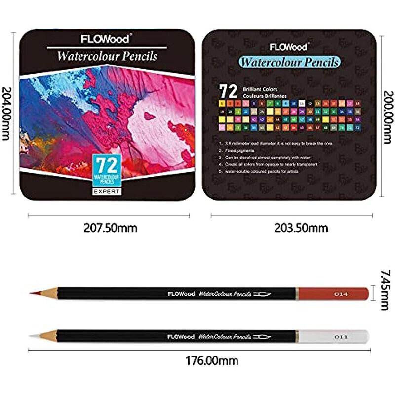 Набор акварельных/масляных карандашей, художественные принадлежности, мягкие профессиональные акварельные карандаши для взрослых, цветные карандаши, идеально подходящие для рисования