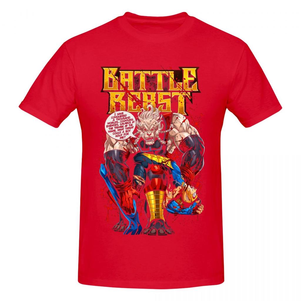 Unisex Invincible Battle Beast Trendy T Shirt Streetwear Oneck Cotton Tshirt