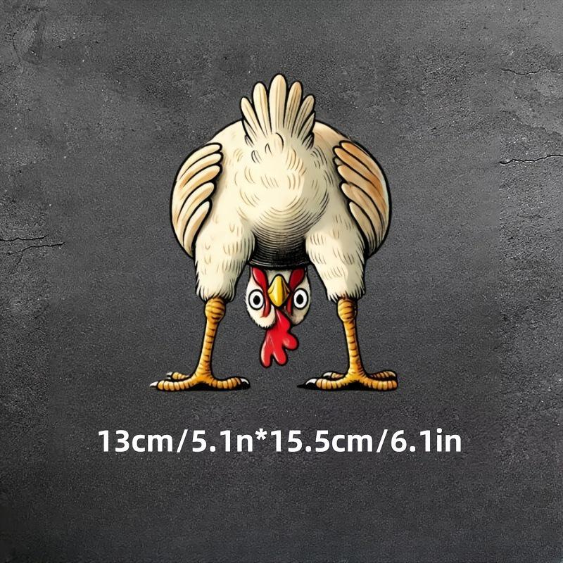 Забавные мультяшные цыплята Наклейки для Автомобилей, Грузовиков, Окон и Стен