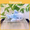Adorable Rainbow Shark Plush Toy Cute Stuffed Animal Keychain Bag Charm Kids For