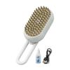 Cat Steam Brush Rechargeable Steamy Pet Brush with 360-degree Rotating Handle Cat