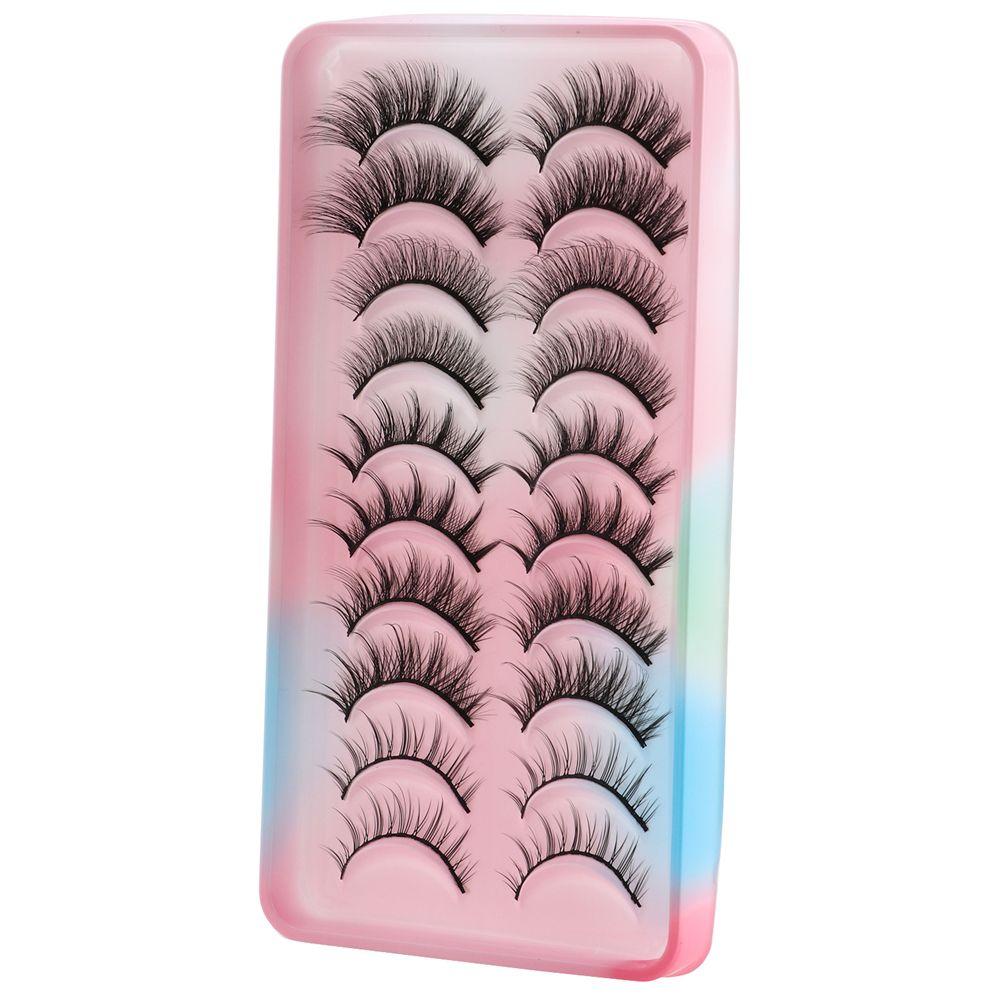 Natural Cat-Eye Makeup Fairy Clusters Dramatic Manga Lashes Cosplay Lashes Anime Lashes Mink Lashes