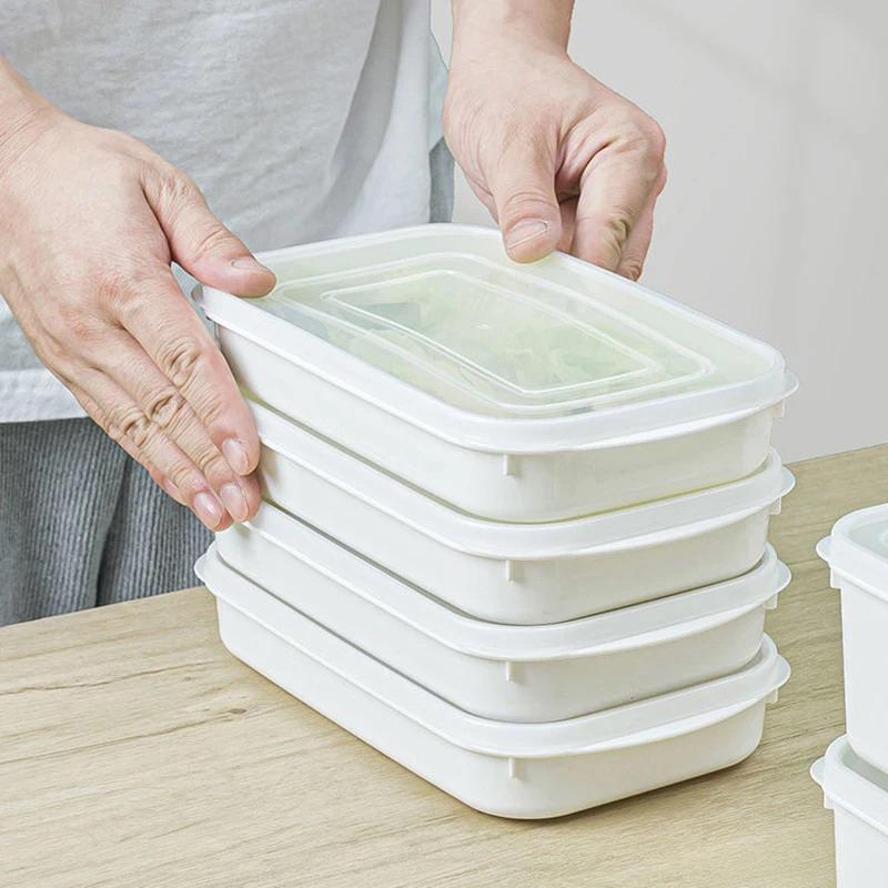 5 шт. 800 мл Контейнеры для хранения продуктов в холодильнике Специальный герметичный контейнер Кухонный морозильник Герметичный контейнер Овощи Фрукты Мясо Свежий контейнер