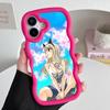 Чехол для телефона Edens Zero Ребекка для iPhone 17 16 15 14 13 12 11 Air Pro Max Plus Красный Мягкий ТПУ Волнистый Край Чехол