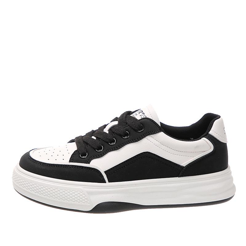 Кроссовки женские весенние новые на толстой подошве одного цвета для студентов повседневные универсальные белые туфли трендовые