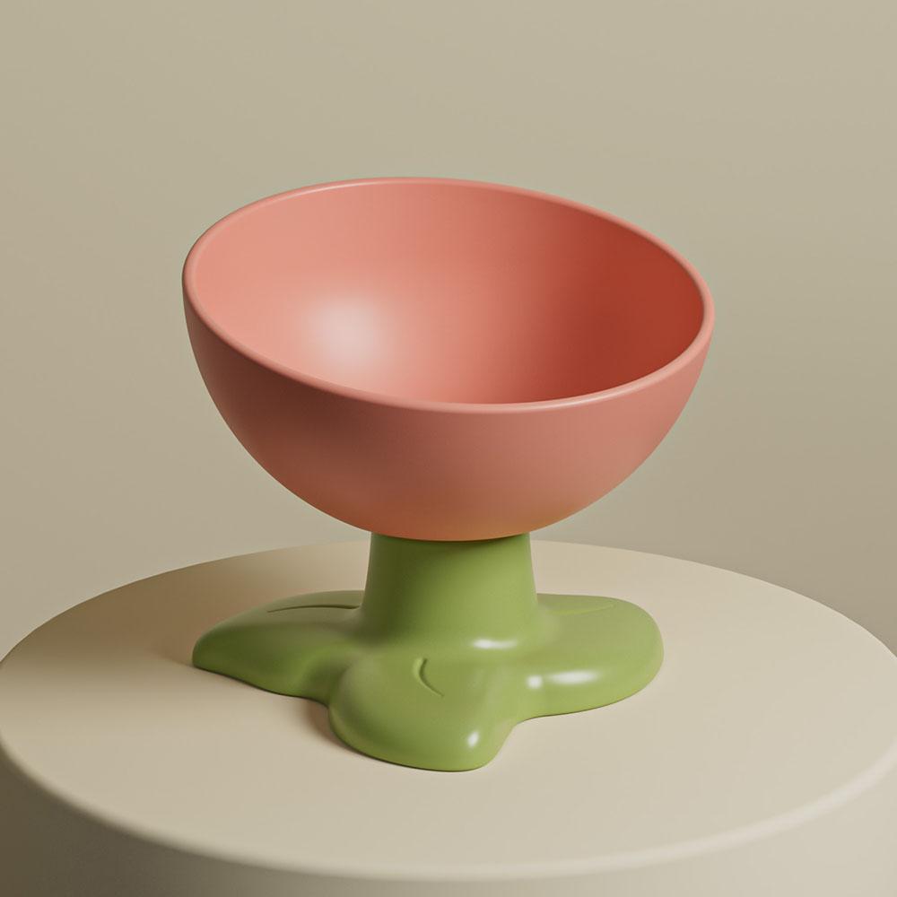 Миска для кошек в виде цветка, керамическая миска для еды и воды - милая миска-кормушка для питомцев, нескользящая, товары для кошек, для котят, щенков, мелких питомцев