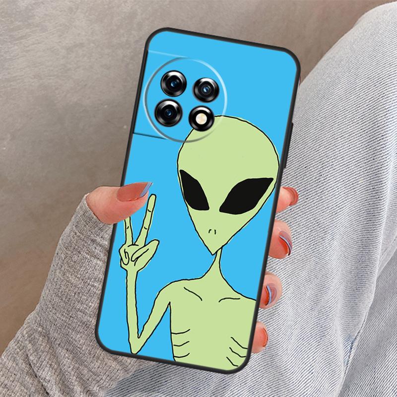 Милый инопланетный арт-чехол для OnePlus Nord 4 3 CE 2 Lite N20 N10 N30 OnePlus 8T 10T 13 13R 12 12R 11 10 Pro