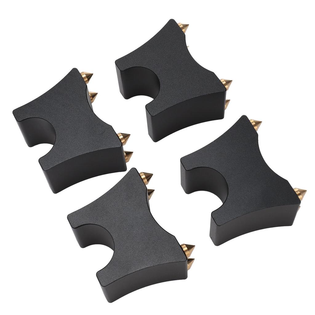 Hi-Fi Кабельные Шипы Подставки Вибропоглощающие Регулируемые из Алюминиевого Сплава Держатели для Hi-Fi Кабелей для Акустических Систем CD DVD Проигрывателей 4 шт
