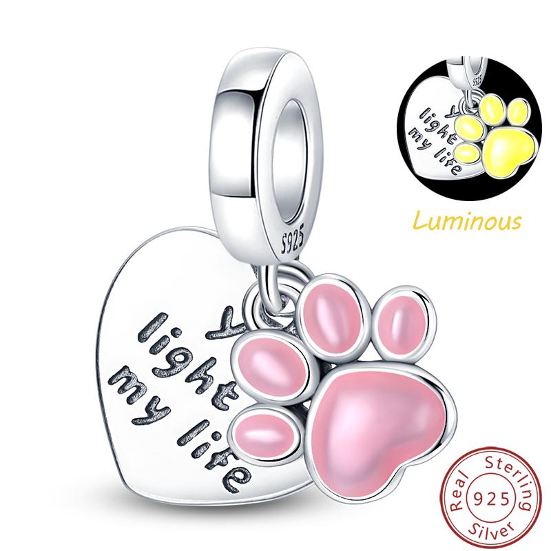 Милая серия «Кошка и собака» Медные шармы «Луна», «Бабочка», «Отпечаток лапы» 3 мм Сделай сам Изготовление изящных ювелирных изделий Подарки