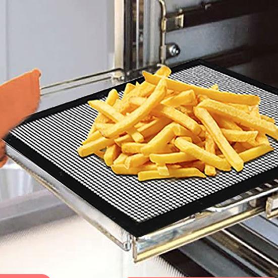 BBQ Grill Mesh Mat Non Stick Fish Vegetable Mat Food Grade High Temperature Resistant Uninflammable Barbecue Grill Sheet Liners Rusable Grilling Mat