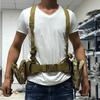 War Game Adjustable Functional Tactical Chest Harness Front Pouch Holster Military Vest Molle Convenient Belt