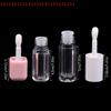 Lipstick Mini Sample Cosmetic Container, Sample Bottle, 6ml Empty Transparent Lip Gloss Tubes, Big Brush Plastic Lip Balm Tube