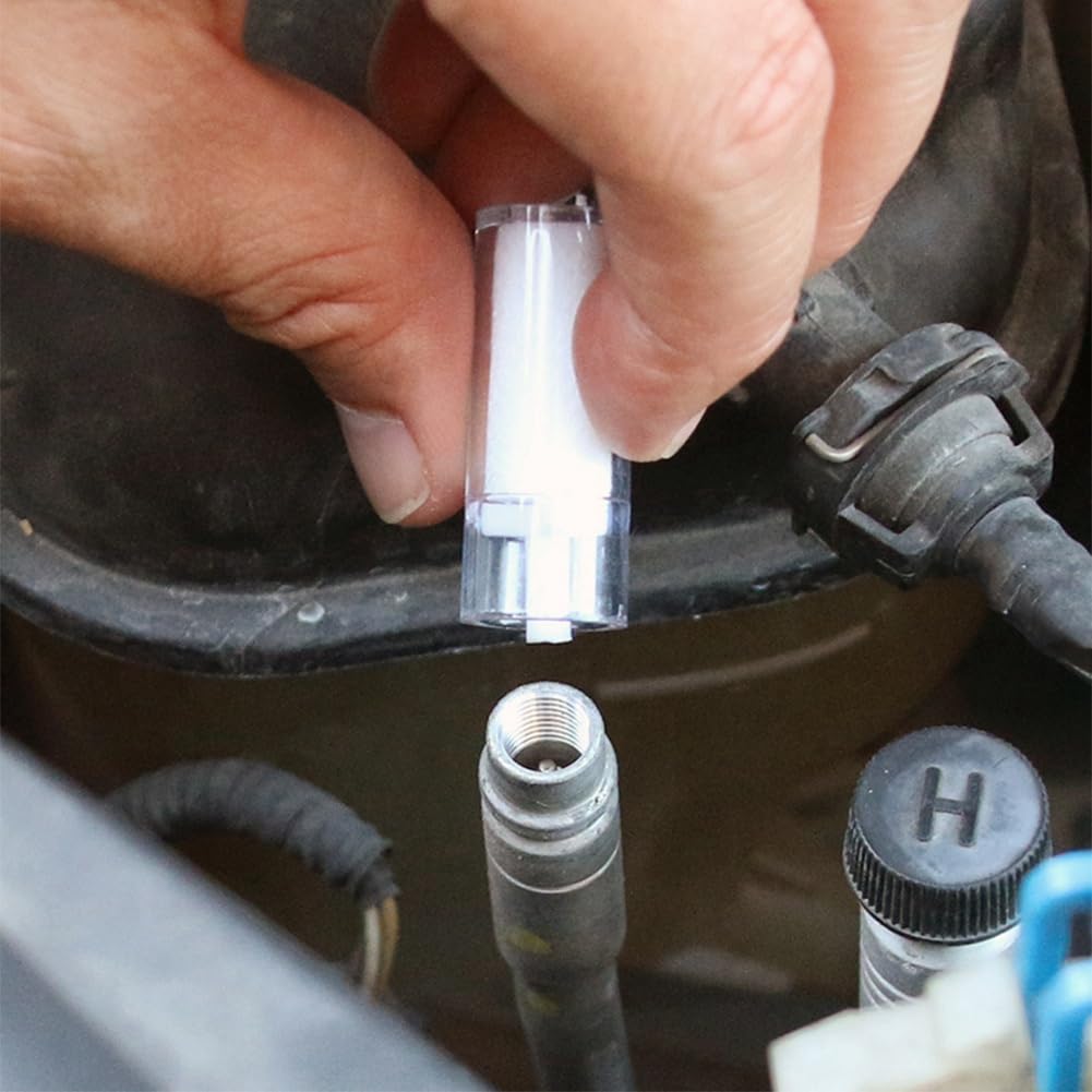 Daiilg 10pcs Car Air Conditioner Checker Car Air Conditioner R-134A Refrigeration Testing Equipment A/C Test Cotton