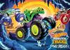 Monster trucks puzzle 24 elementy hot wheels 35 cm * 25 cm 3+