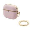 Elecom Чехол для AirPods 4-го поколения AirPods с функцией активного шумоподавления Мягкий кожаный чехол &me Plated Line Dusty Pink AVA-AP06PLMJPN