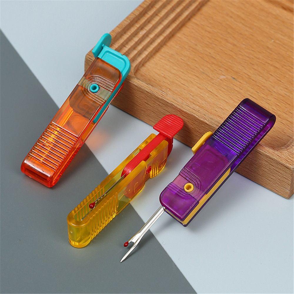 Steel Needle Threader Multifunctional Thread Remover Hand Sewing Thread Cutter Needlework