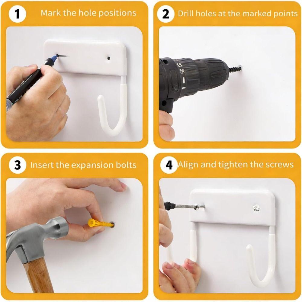 Easy Install Ironing Board Hanger Space Saving Iron Board Holder Laundry Room Storage