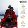 1 шт. ANNABELLE COMES HOME Внешнее фланелевое одеяло Мягкий плюшевый декор для пикников, кемпинга, спальни, игровой комнаты, офиса1223A