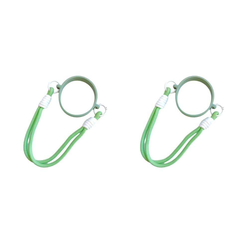 2PCS Silicone Ring Water Bottle Handle Strap Reusable DIY Water Bottle Sling Carrier Resilient Universal Water Cup Holder Strap