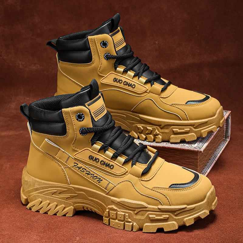 Высокие ботинки Martin, мужская обувь, новинка осени, обувь для инструментов, мужские модные универсальные ботинки на толстой подошве с нескользящей подошвой, короткие повседневные ботинки