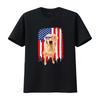 Labrador Retriever T Shirt Independence Day 4th July USA Flag  vintage Washed graphic Breathable Slightly streetwear homme