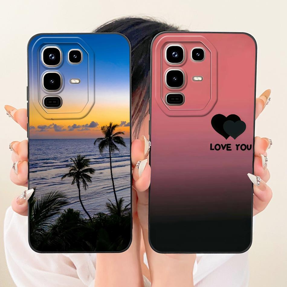 For Infinix Note 50 Pro 4G X6855 Fashion Dusk Beach Painting Phone Case For Infinix Note50 4G X6858 Soft Silicone Covers Bumpers