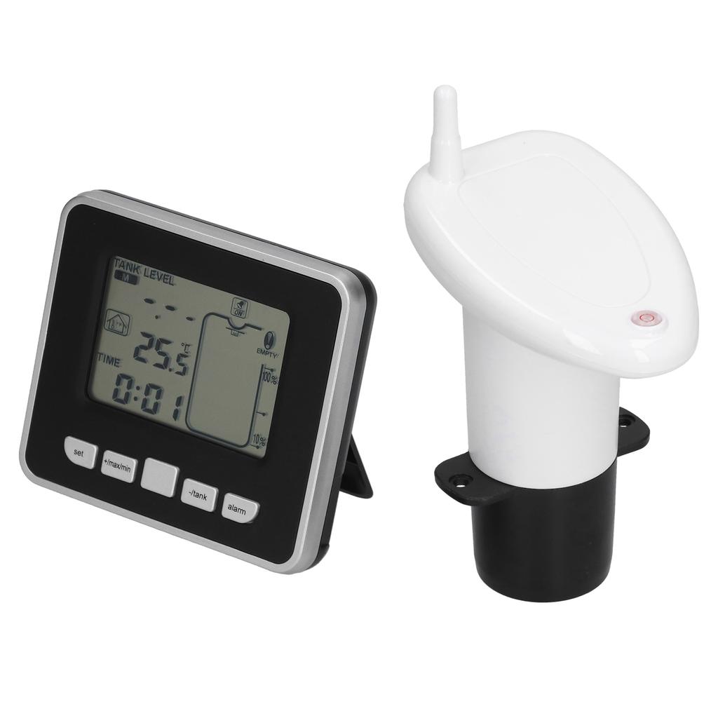 Water Tank Level Meter Ultrasonic Digital Display Depth Gauge Sensor Monitor System