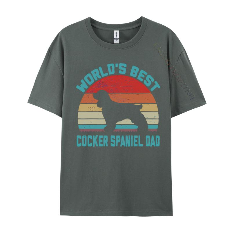 Vintage Worlds Best Best Cocker Spaniel Tshirt Print Tshirt Unisex Top Tshirts Customized 3d Printed T Shirts