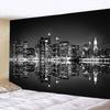 New York City Night View Tapestry Hippie Wall Hanging Home Art  Bohemian Decorative Tapestry Background Cloth Sheet Sofa Blanket