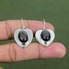 Серьги из обсидиана с серебристым блеском Серьги с драгоценным камнем из стерлингового серебра 925 пробы Серьги ручной работы Красивые серебряные украшения Подарки для мамы Стильные серьги