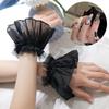 Украшения для ногтей для нейл-арта кружево поддельные плиссированные манжеты маникюр реквизит для фотосъемки поддельные рукава аксессуары для ногтей салонные принадлежности