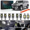 GLOFE HUMMER H2 2003-2009 6000K Bright White Interior LED Bulb Kit Replacement Set + Free Installation Tool