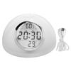 Wake Up Lights LCD Screen Natural Sunrise Alarm Clock Light with Gesture Sensing Switch for