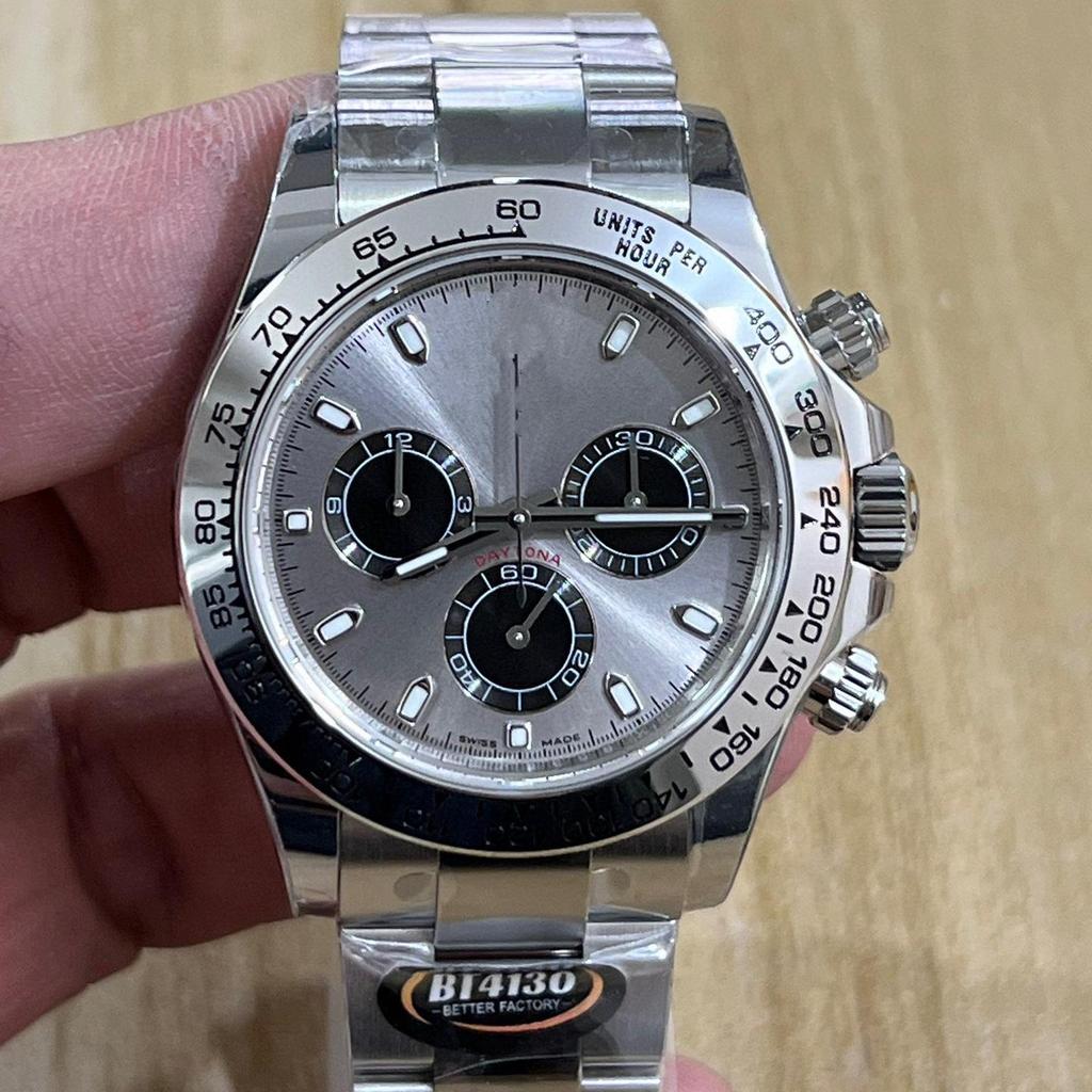 Мужские многофункциональные водонепроницаемые механические часы Laojia Daytona - Светящиеся, с тремя циферблатами, шестистрелочные